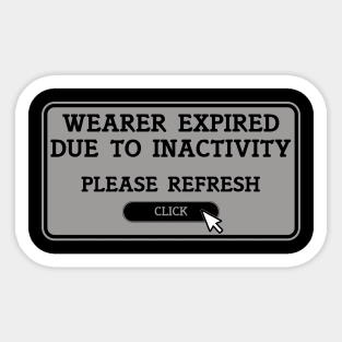 Please Refresh Sticker